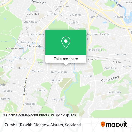 Zumba (R) with Glasgow Sisters map