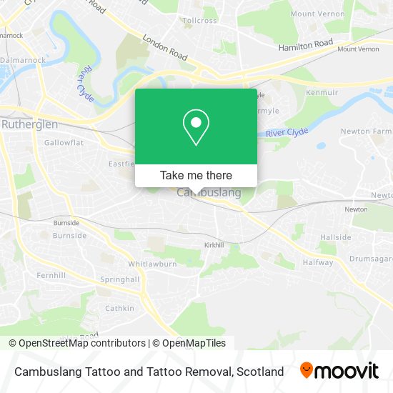 Cambuslang Tattoo and Tattoo Removal map
