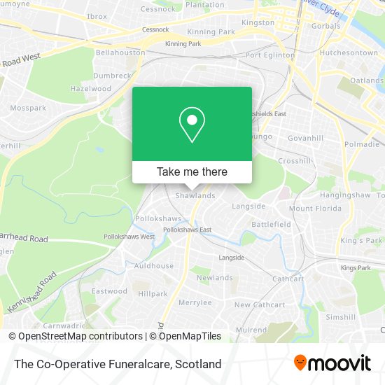 The Co-Operative Funeralcare map