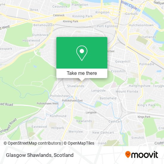 Glasgow Shawlands map