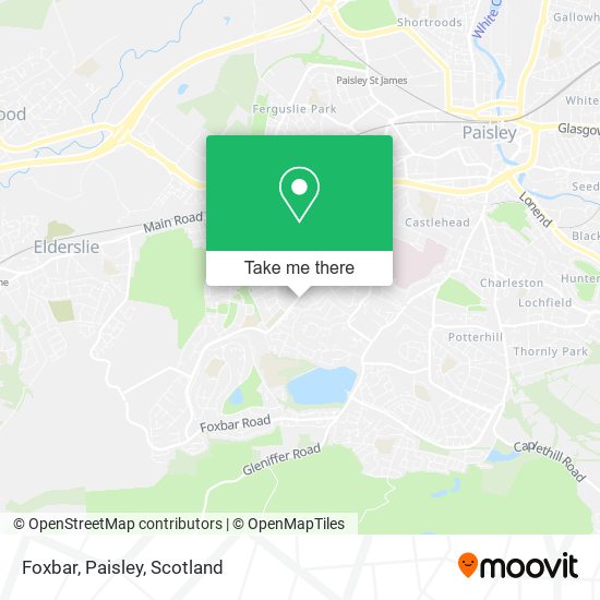 Foxbar, Paisley map