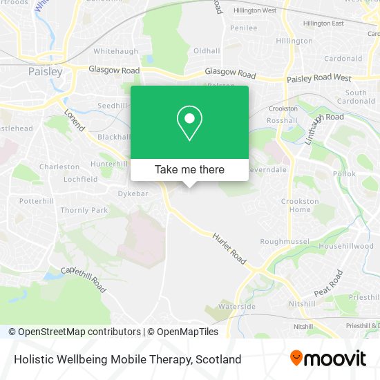 Holistic Wellbeing Mobile Therapy map
