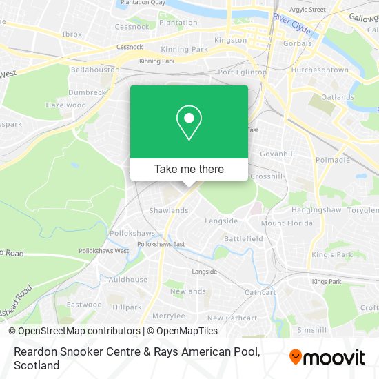 Reardon Snooker Centre & Rays American Pool map