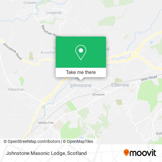 Johnstone Masonic Lodge map