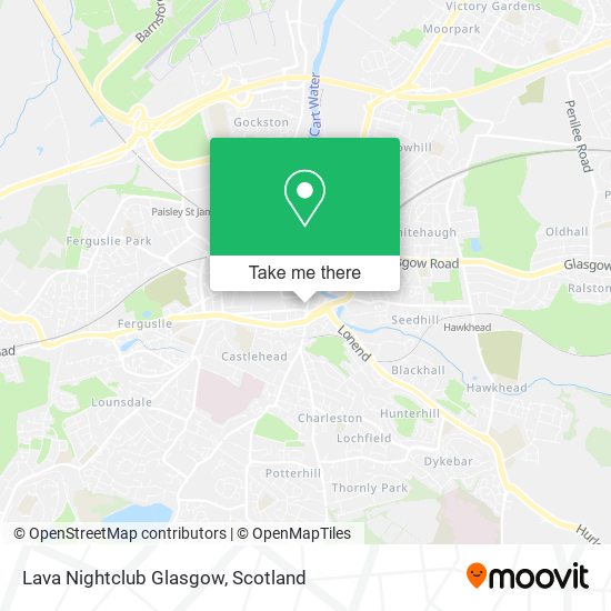 Lava Nightclub Glasgow map