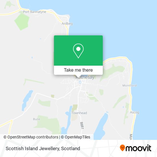 Scottish Island Jewellery map