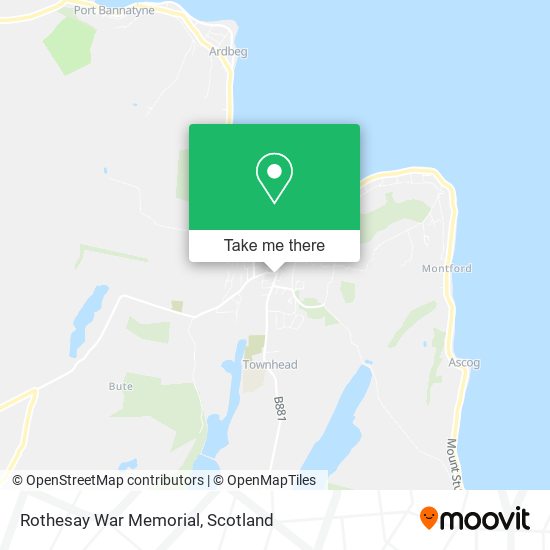 Rothesay War Memorial map