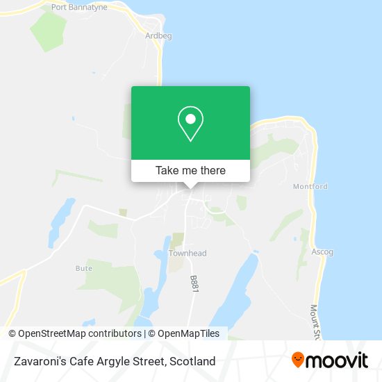 Zavaroni's Cafe Argyle Street map