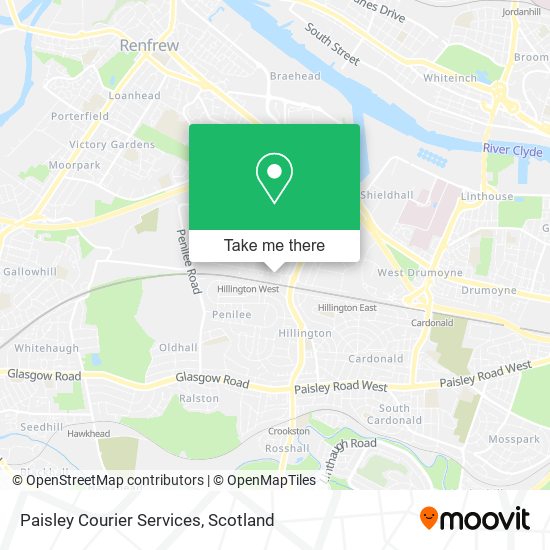 Paisley Courier Services map