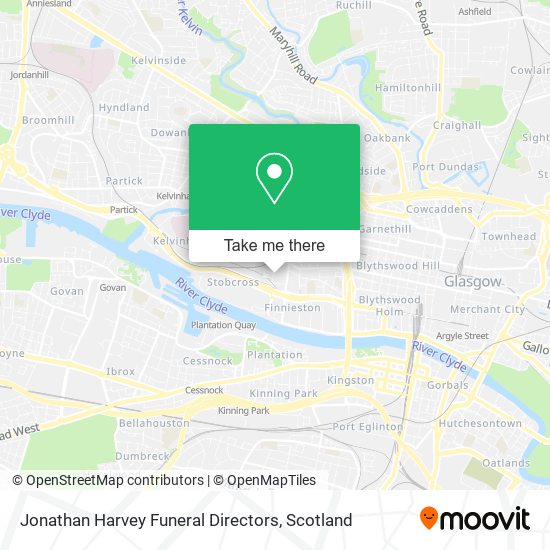 Jonathan Harvey Funeral Directors map