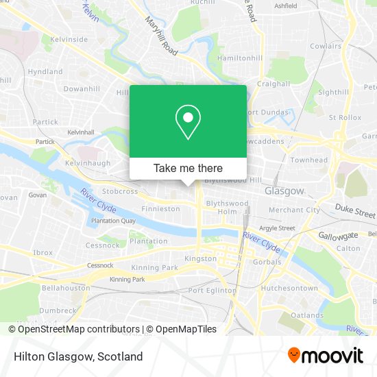 Hilton Glasgow map