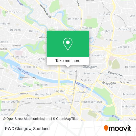 PWC Glasgow map