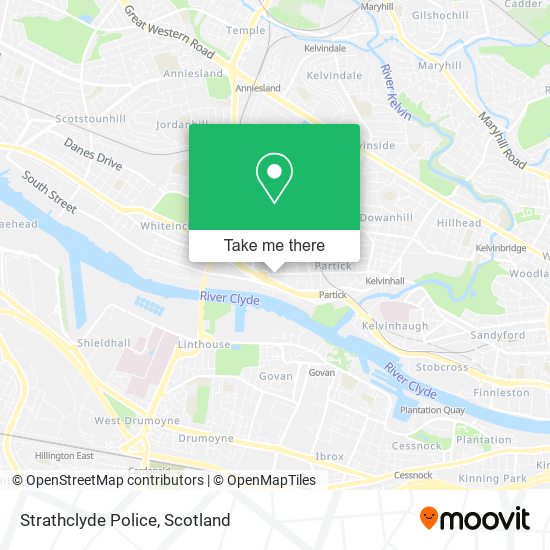 Strathclyde Police map
