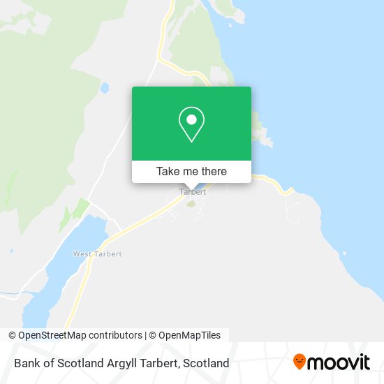 Bank of Scotland Argyll Tarbert map