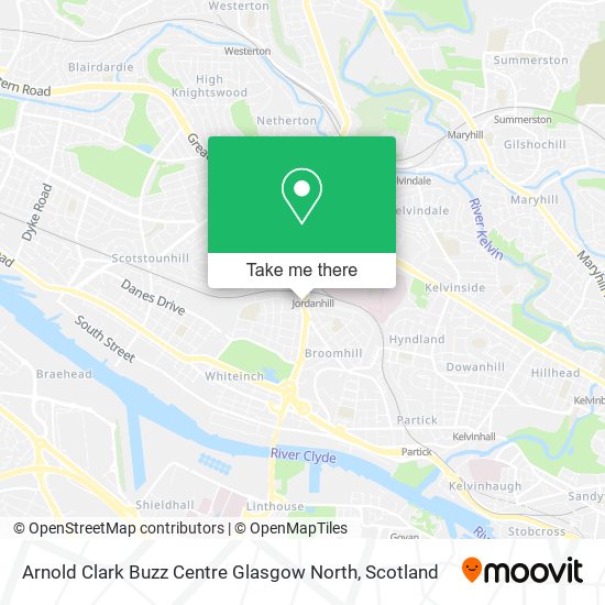 Arnold Clark Buzz Centre Glasgow North map