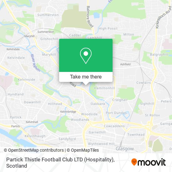 Partick Thistle Football Club LTD (Hospitality) map