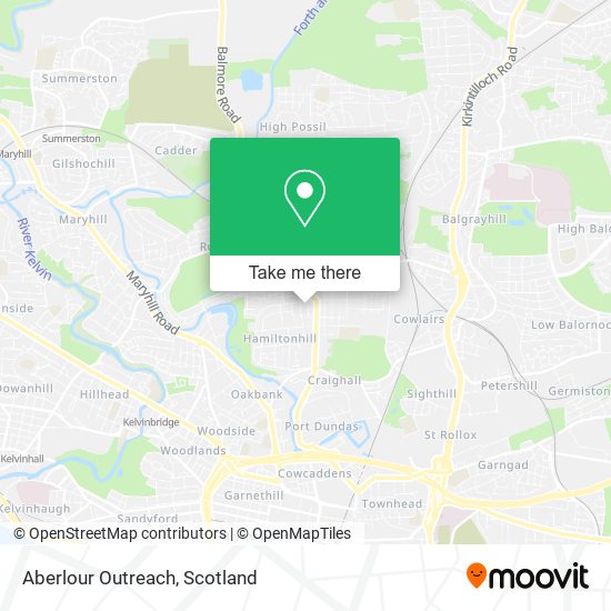 Aberlour Outreach map