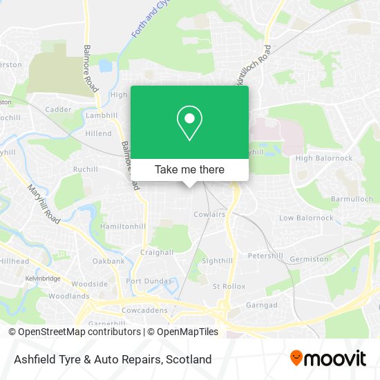 Ashfield Tyre & Auto Repairs map