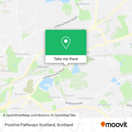 Positive Pathways Scotland map