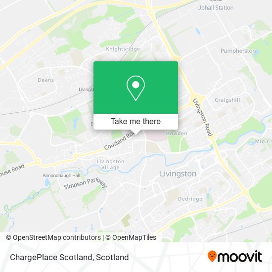 ChargePlace Scotland map