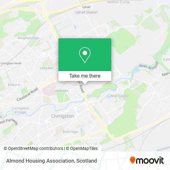 Almond Housing Association map