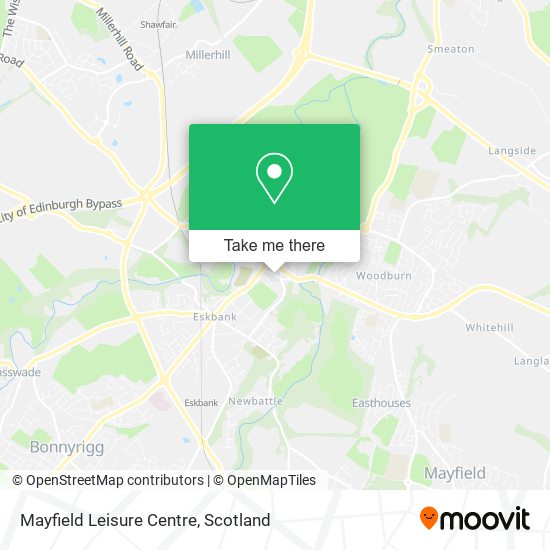 Mayfield Leisure Centre map