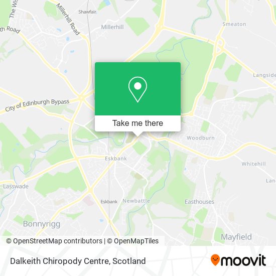 Dalkeith Chiropody Centre map