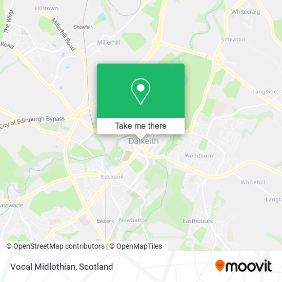 Vocal Midlothian map