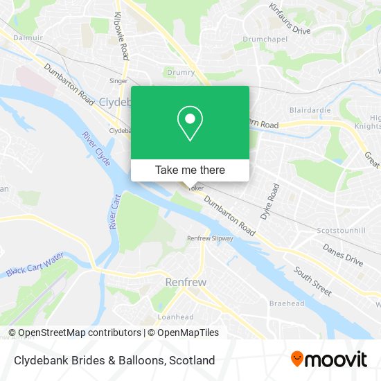 Clydebank Brides & Balloons map