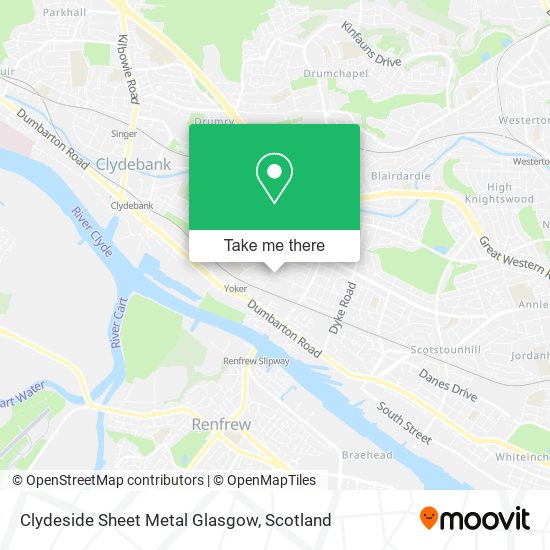Clydeside Sheet Metal Glasgow map