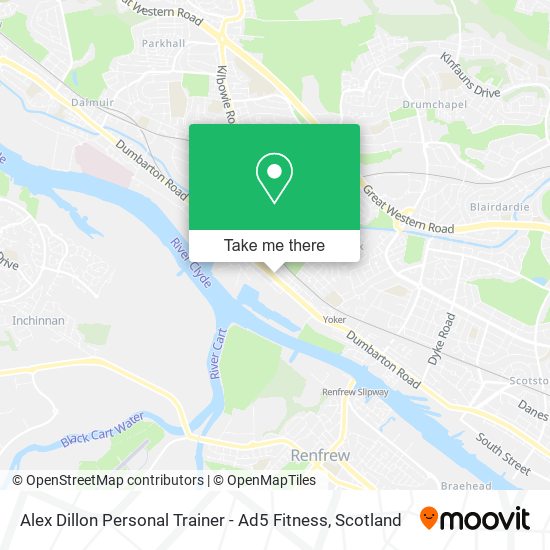 Alex Dillon Personal Trainer - Ad5 Fitness map