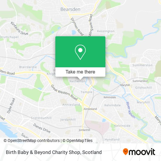 Birth Baby & Beyond Charity Shop map