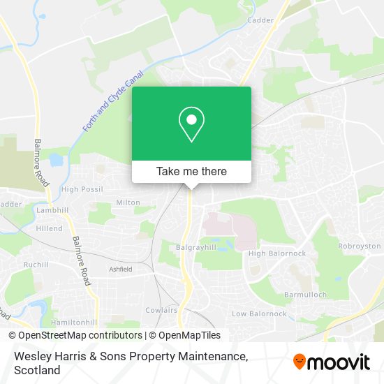 Wesley Harris & Sons Property Maintenance map