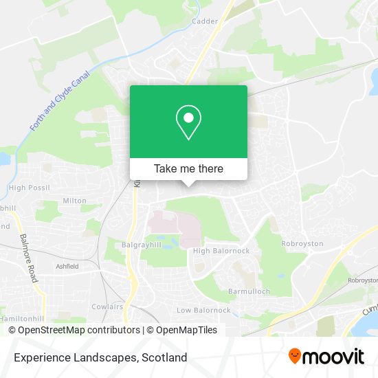 Experience Landscapes map