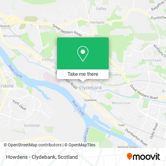 Howdens - Clydebank map