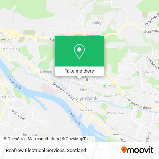 Renfrew Electrical Services map