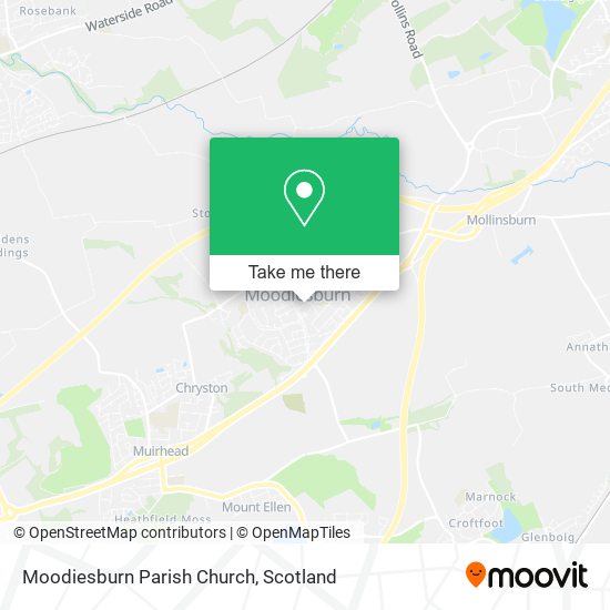 Moodiesburn Parish Church map