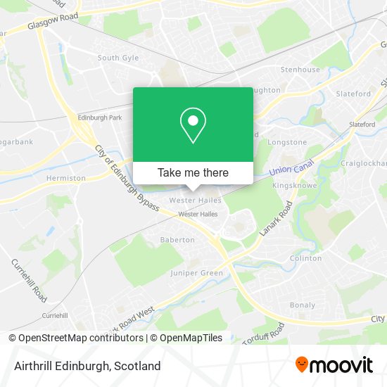 Airthrill Edinburgh map