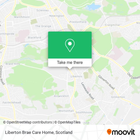 Liberton Brae Care Home map