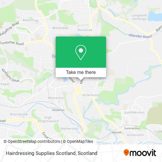 Hairdressing Supplies Scotland map