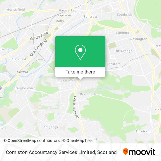 Comiston Accountancy Services Limited map