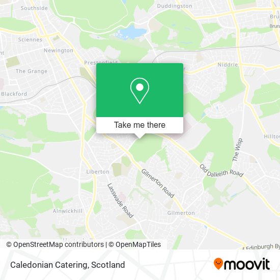 Caledonian Catering map