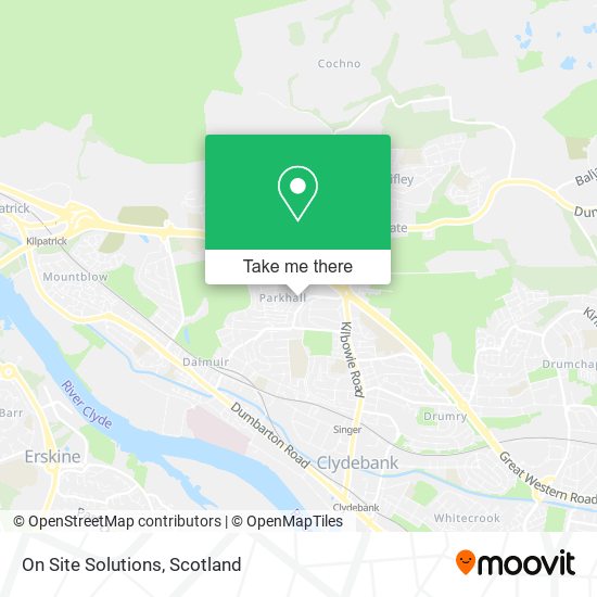 On Site Solutions map