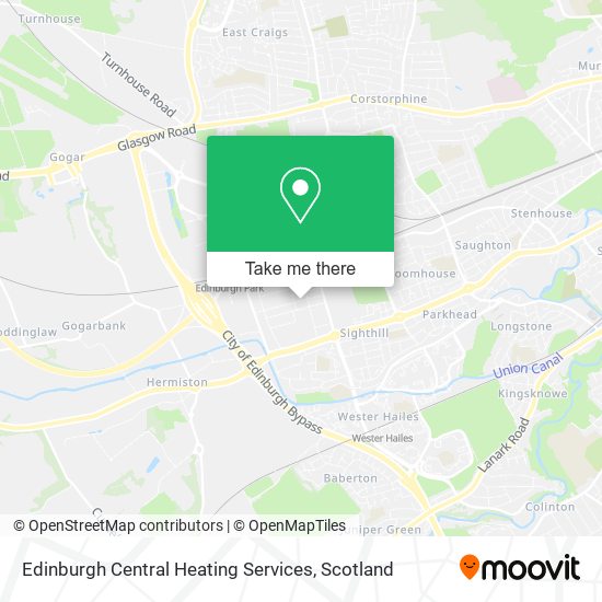 Edinburgh Central Heating Services map