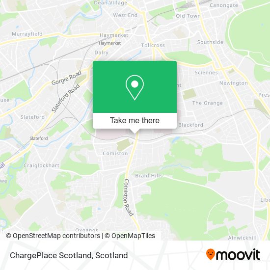 ChargePlace Scotland map