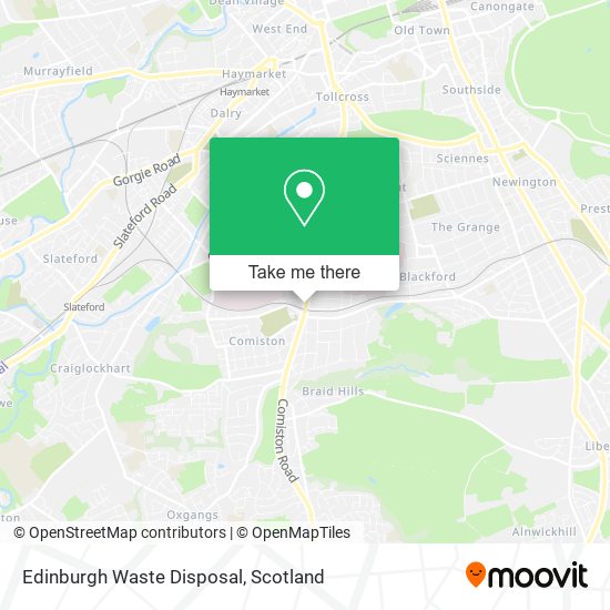 Edinburgh Waste Disposal map