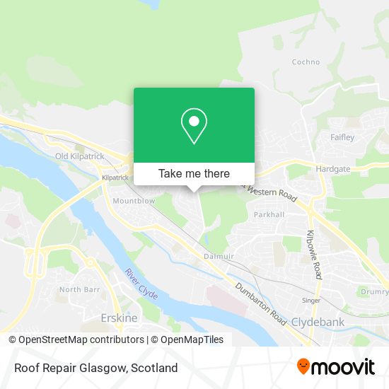 Roof Repair Glasgow map