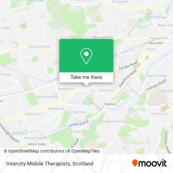 Intercity Mobile Therapists map