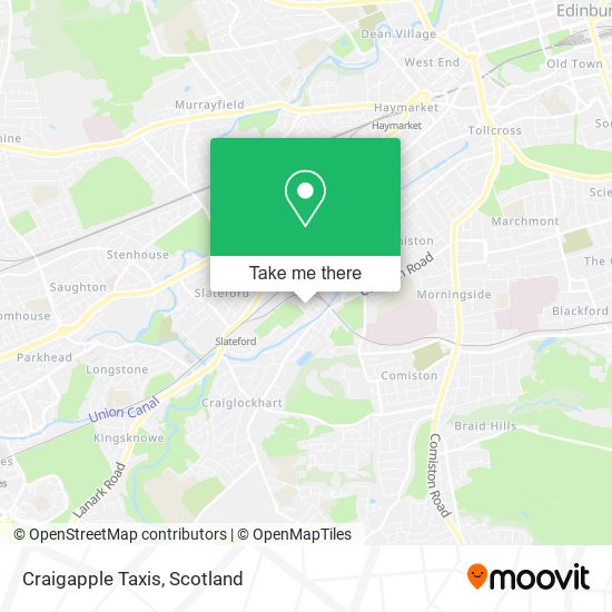 Craigapple Taxis map