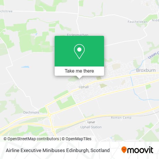 Airline Executive Minibuses Edinburgh map